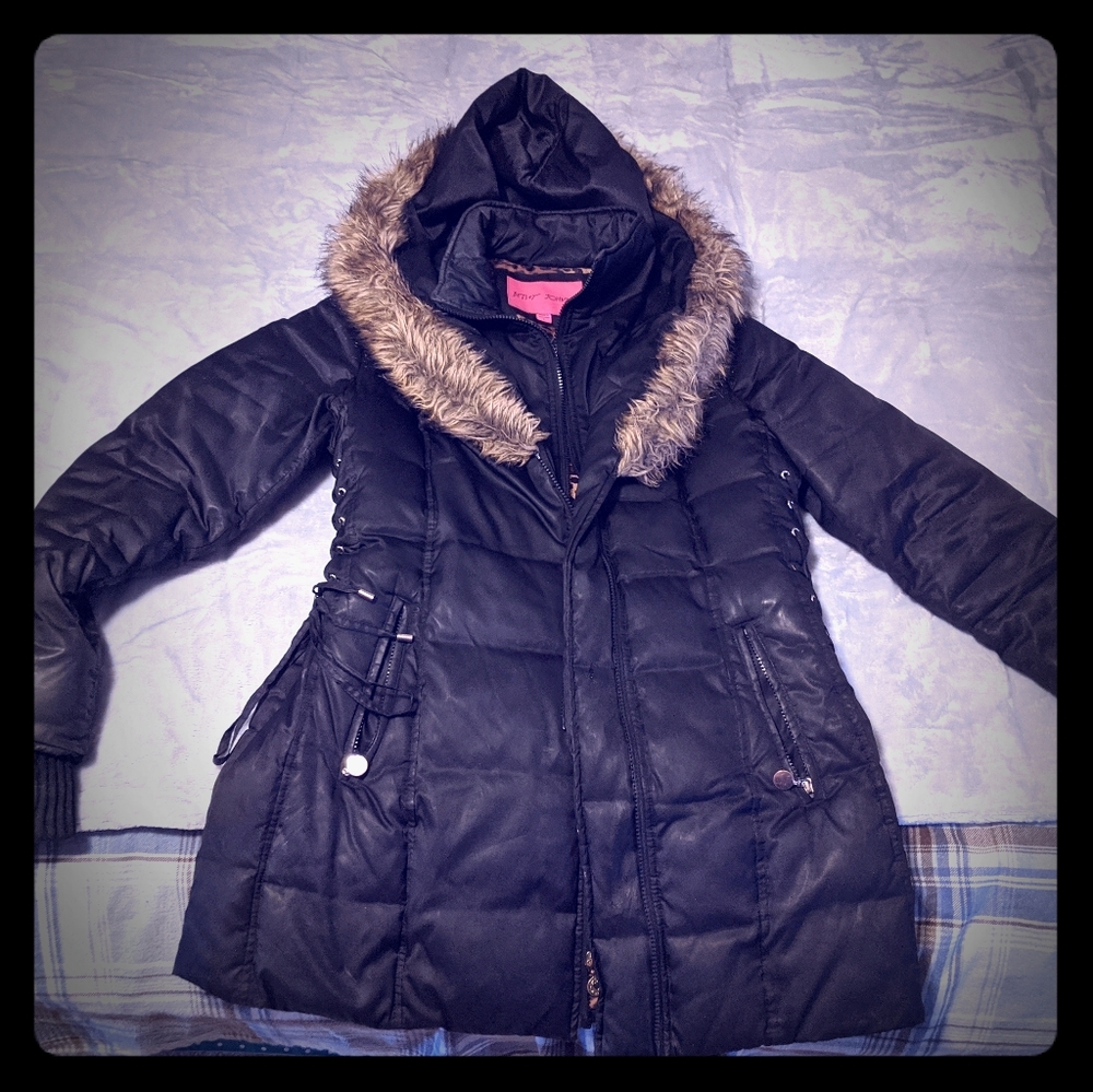 COPY - Betsey Johnson Fur-hooded Coat